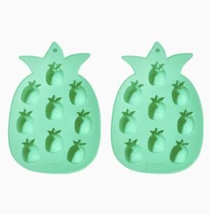 Blush Flexible Silicone Pineapple Ice Tray Molds (Bundle of 2) several available